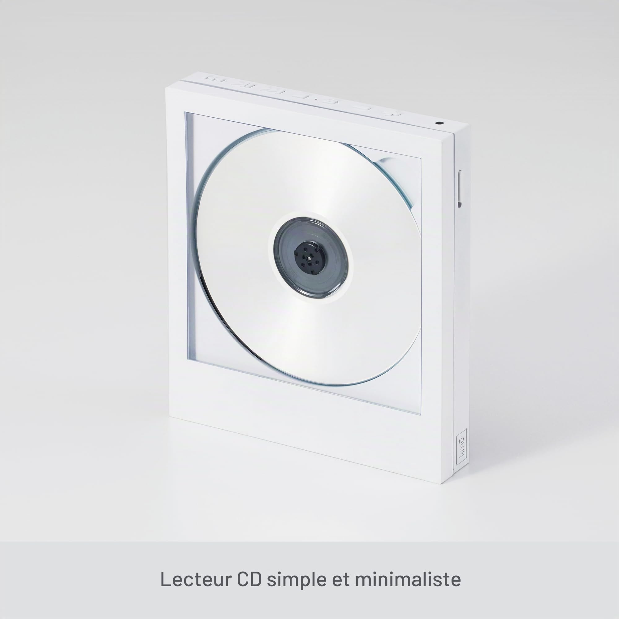 Lecteur CD Bluetooth Instant Disk Audio-CP1 (Blanc)