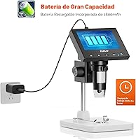 Vista 8 de Elikliv Microscopio, microscopio digital LCD para monedas 1000x, lupa de monedas con 8 luces LED ajustables, vista de PC compatible