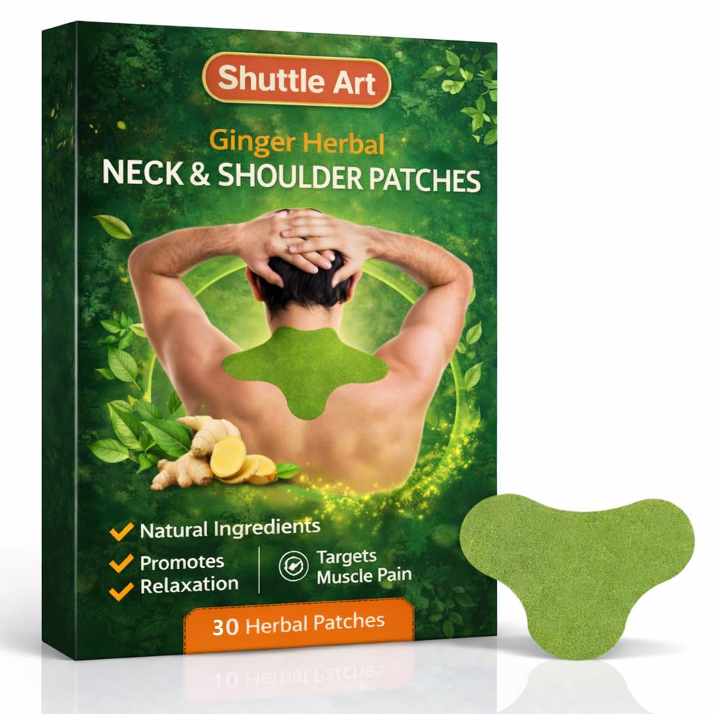 Shuttle Art Neck Heating Patch 30 Pcs Mega Pack | Extended Heat Therapy Patches for Neck & Shoulder Pain Relief | Herbal Warming Patches with Artemisia Extract | Disposable Heat Patch-picture-20
