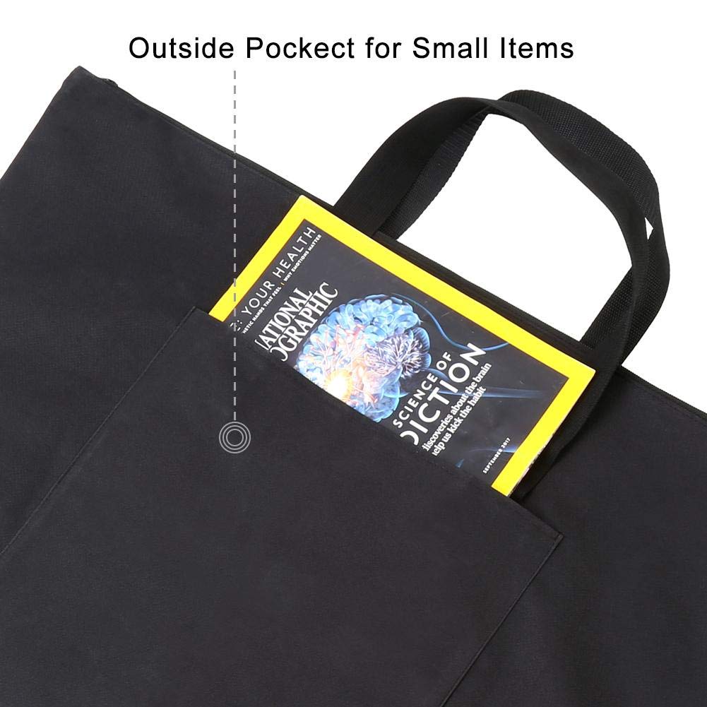 Hztyyier 21,3 x 26,4 pollici Canvas Art Schizzo Tavolo da disegno Borsa per il trasporto di file per artisti Articoli da viaggio per schizzi all'apertoBorsa portaoggetti per pittura A2 Painting Tools