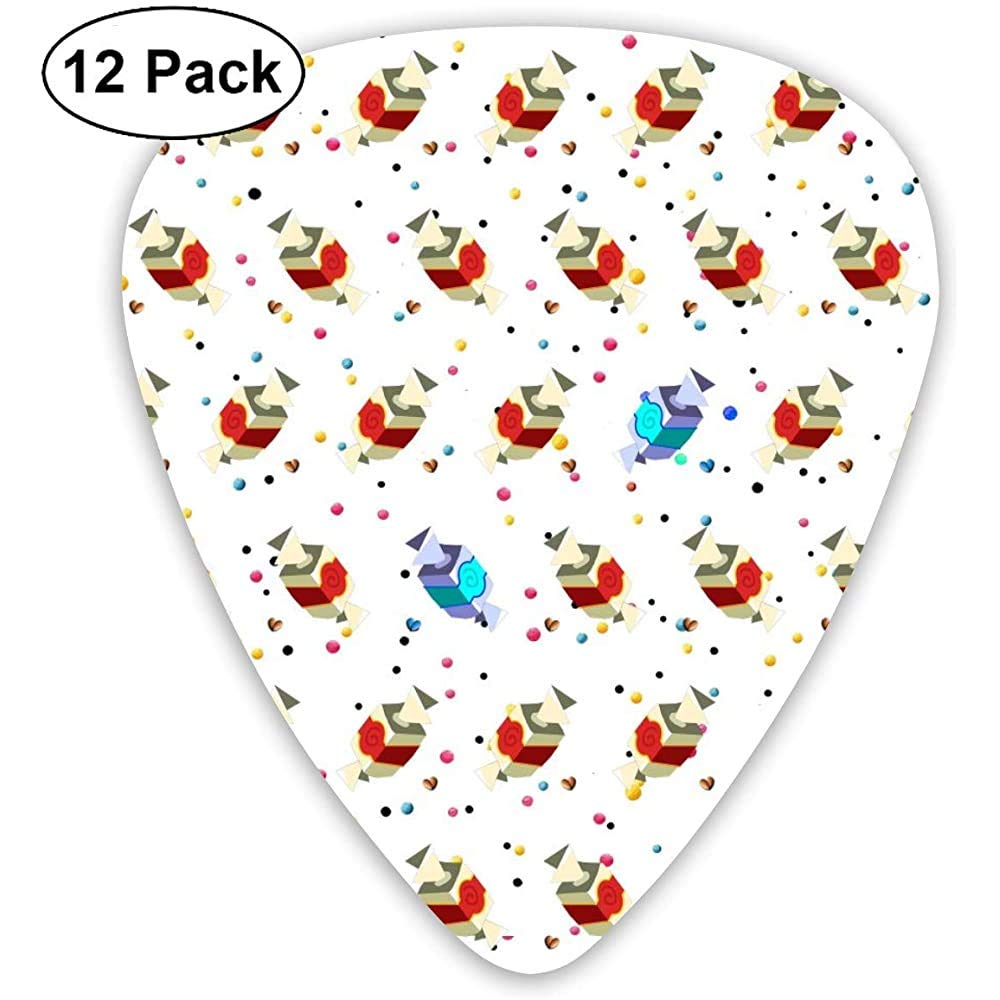 Bonbones Perfectly Guitar Picks 12 Ukulele Picks, Including 0.46 Mm, 0.71 Mm, 0.96 Mm Acoustic Guitar
