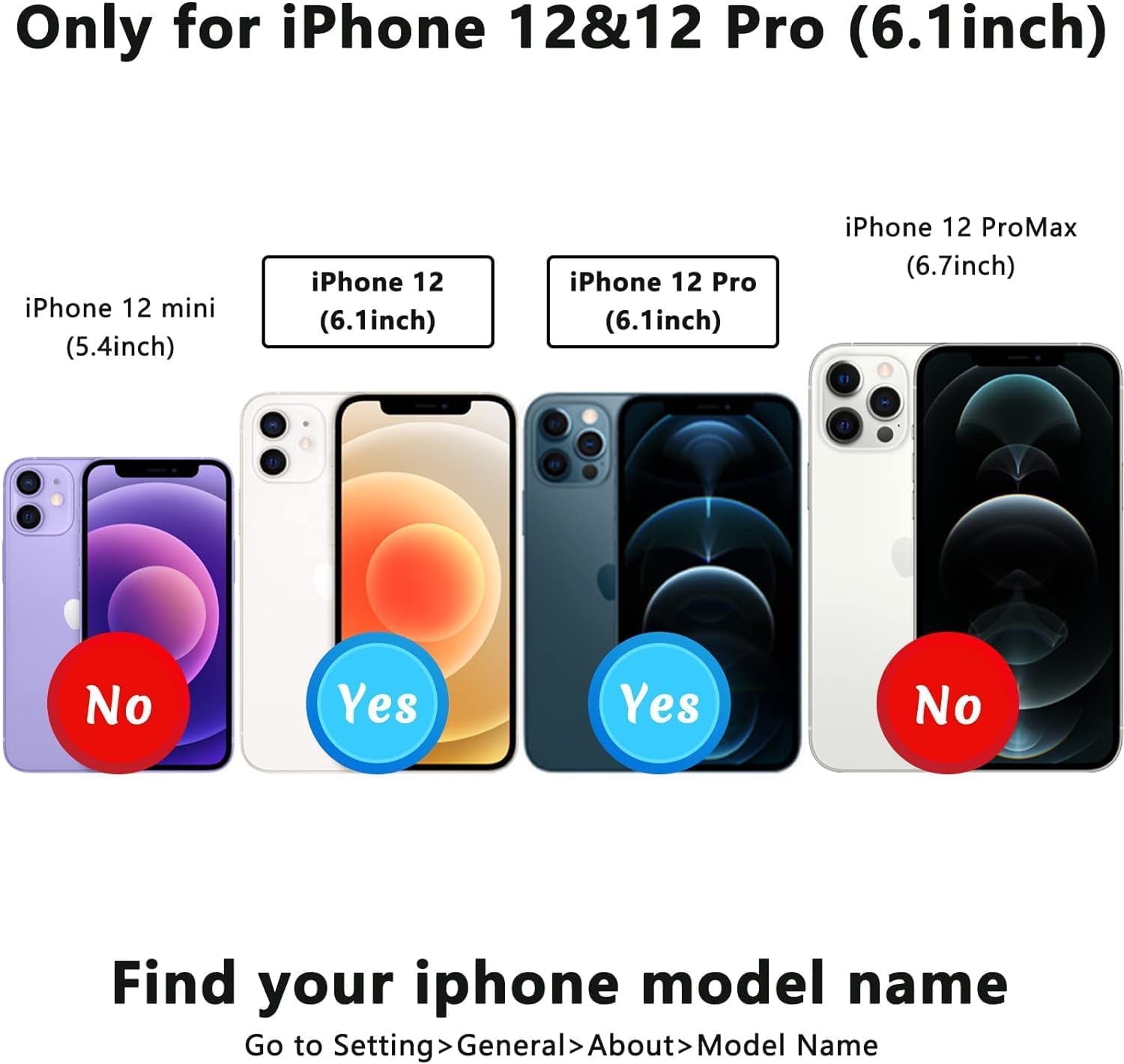 TopPerfekt Wallet Case for iPhone 12 and 12 Pro 6.1", Compatible with MagSafe, Wireless Charging, Leather Card Holder Kickstand Protective Cover Magnetic Phone Flip Case-Black - Image 2