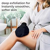 Vista 4 de Natural Elephant Guantes exfoliantes para hammam (verde azulado, rosa y morado (paquete de 3))