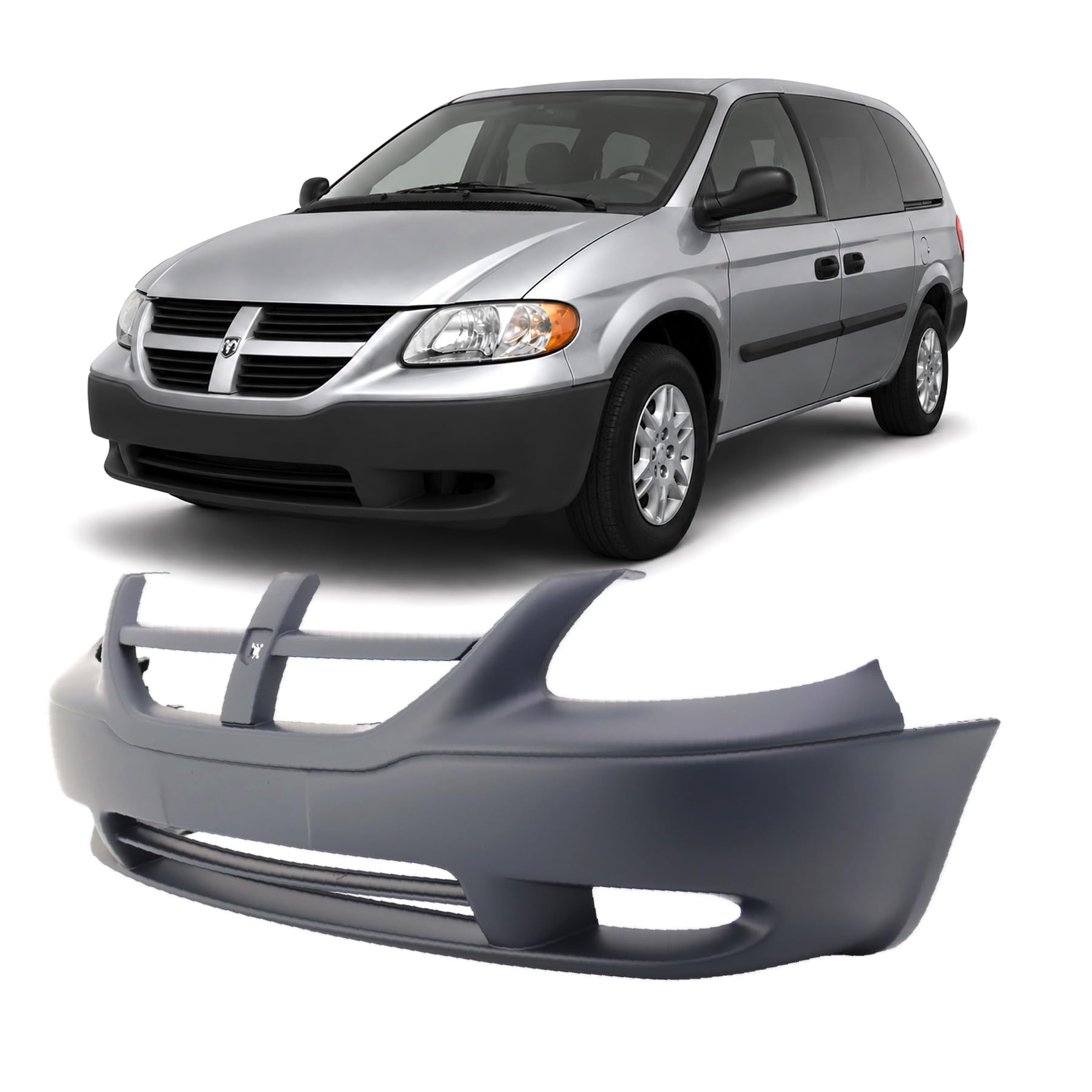 FitParts For Dodge Caravan/Grand Caravan 2005–2007 Front Bumper Cover