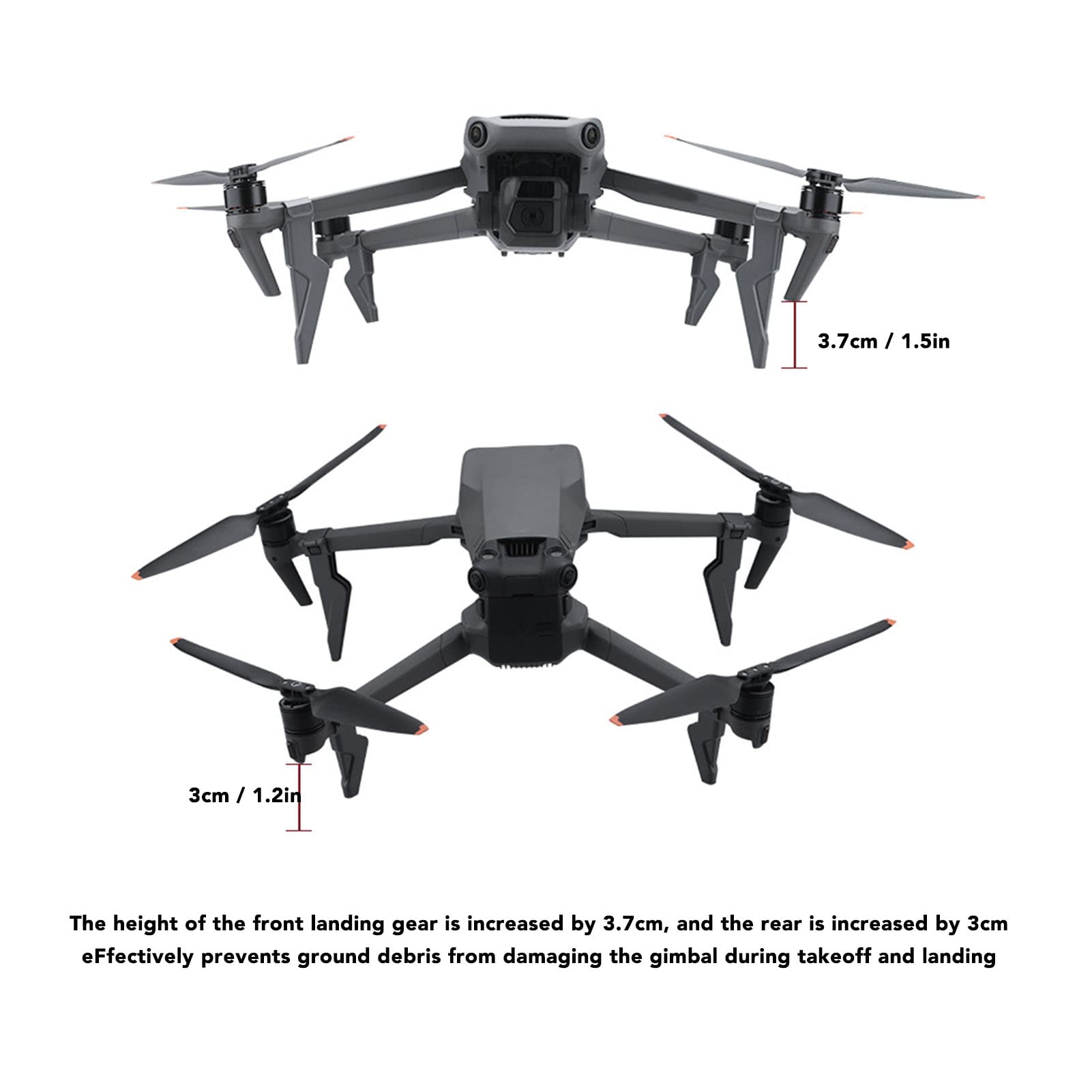 VGEBY Lanceur de Livraison de Drone, Lanceur de Système de Largage ASB Haute Résistance avec Train D'atterrissage pour Mavic 3 3Pro