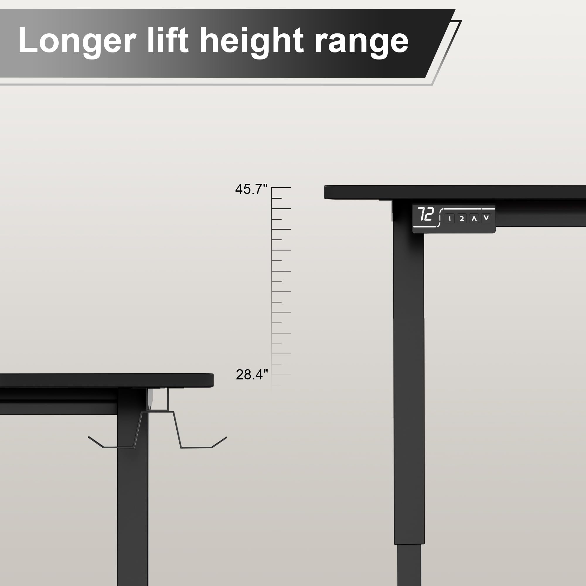 Snapklik.com : L-Shaped Corner Standing Desk, Electric Height ...