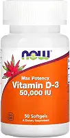 NOW Foods Vitamina D3 50 Cápsulas Importado