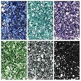 Applications Variées: Nos paillettes métalliques cassées conviennent à diverses décorations, stimulant vos compétences manuelles et votre créativité. Morceaux de verre concassé pour l'artisanat : remplissage de vase, produits décoratifs, bordure époxy, scrapbooking, décoration de cartes de vœux, étuis de téléphone, etc