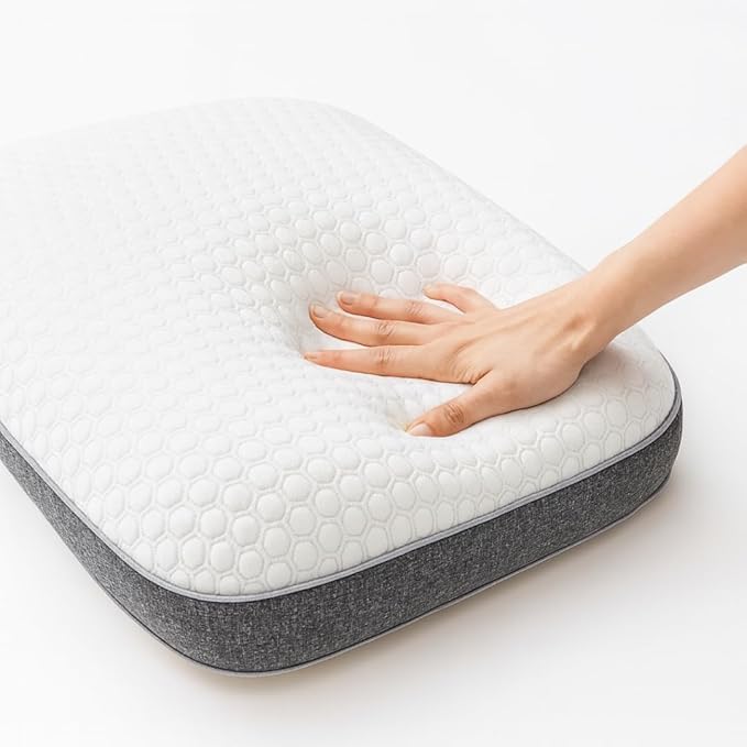 Almohada Memory Foam Queen Soporte Ortopédico Funda Lavable miniatura 3