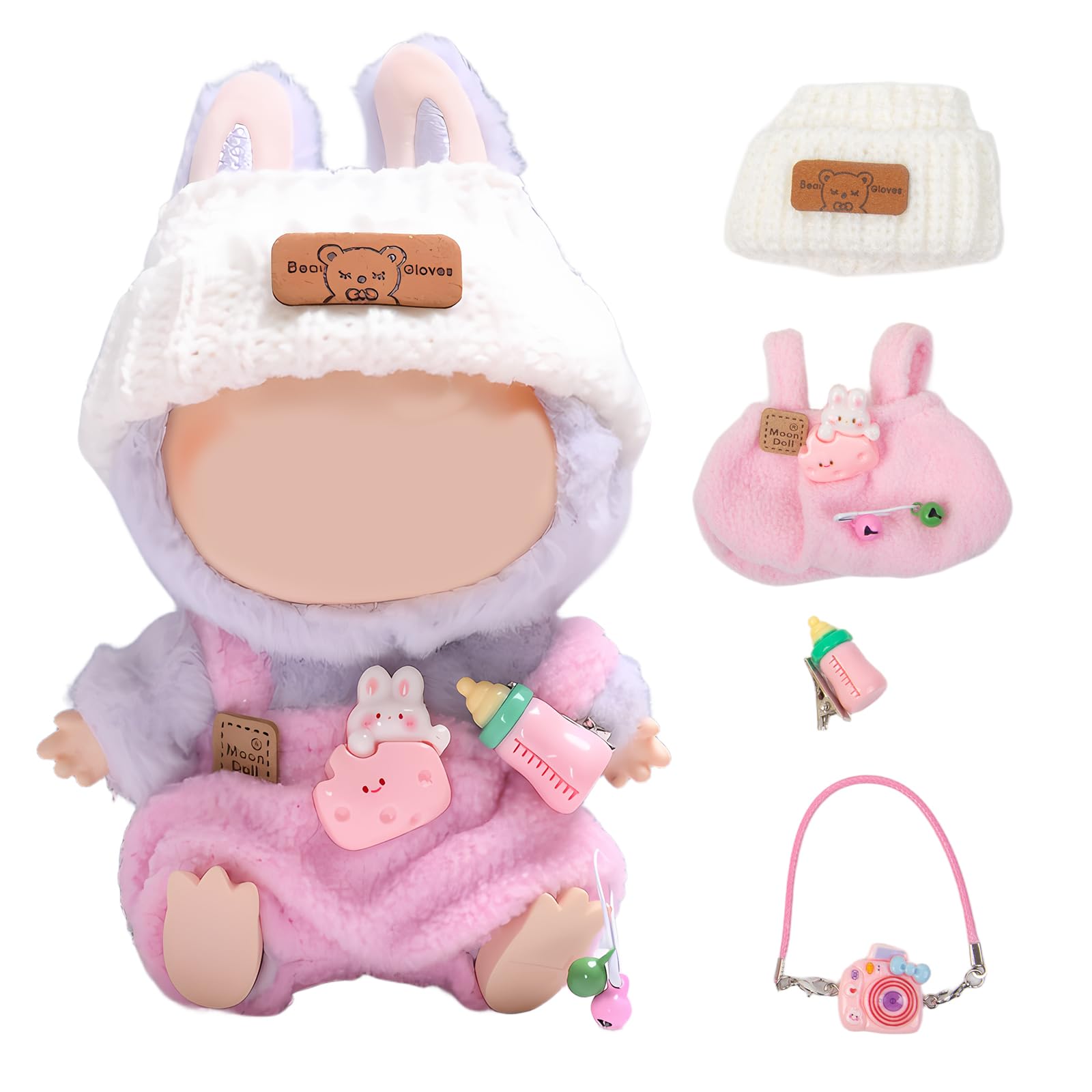 Chic Plush LA Boo-Boo Doll Clothes Set – Stylish Cozy Costume with  Accessories for Series and Dolls Collectors,Pink Feeder Set