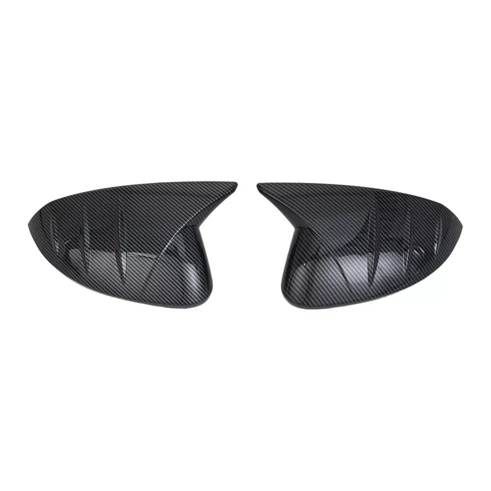 for Hyundai for Sonata 11th 2024 Car Sticker Rearview Side Mirror Cover Wing Cap Exterior Door Case Trim Carbon Fiber Look Car Wing Mirror Covers(Type A Carbon)