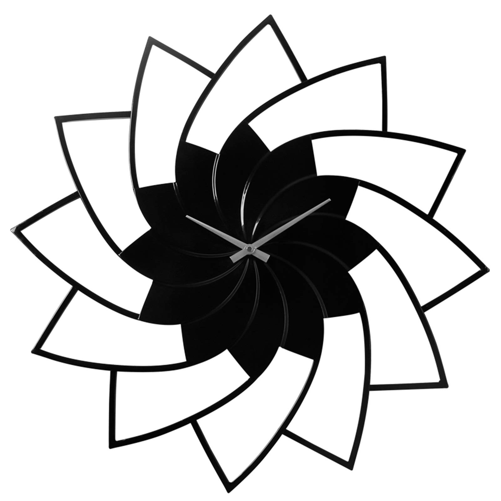 Relojes de Pared Que Funcionan con Baterías sin Tarea Nórdica Moderna Personalización de la Moda Creativa Decoración de la Sala de Estar Black Metal Relojes de Cuarzo
