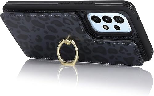 Miniatura 7 de Lipvina Funda para Samsung Galaxy A53 5G con tarjetero, Galaxy A53 5G para mujer, tarjetero de crédito, soporte de anillo y bloqueo RFID, bonitas