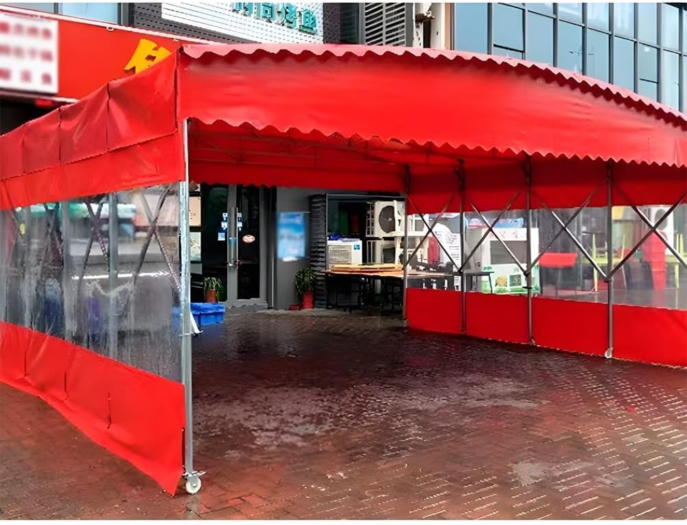 Tenda impermeabile per porta, in PVC, con occhielli, resistente, trasparente, per pergolato, portico