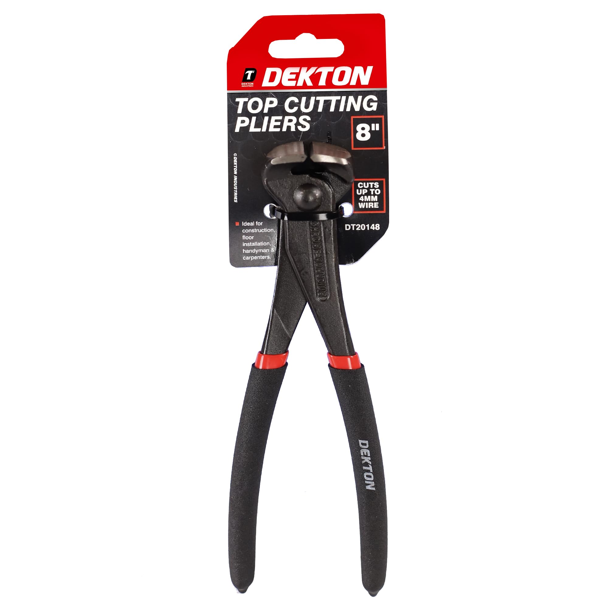 Dekton Pro Top Cutting Plier 8in/200mm-High-precision Cutting Tool for Wire Cable, Small Fasteners - Image 2