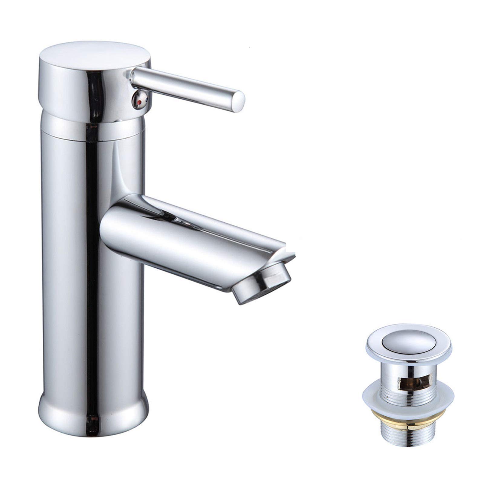 Buy Bathroom Mono Basin Mixer Tap chrome SingleLever Sink Mixer