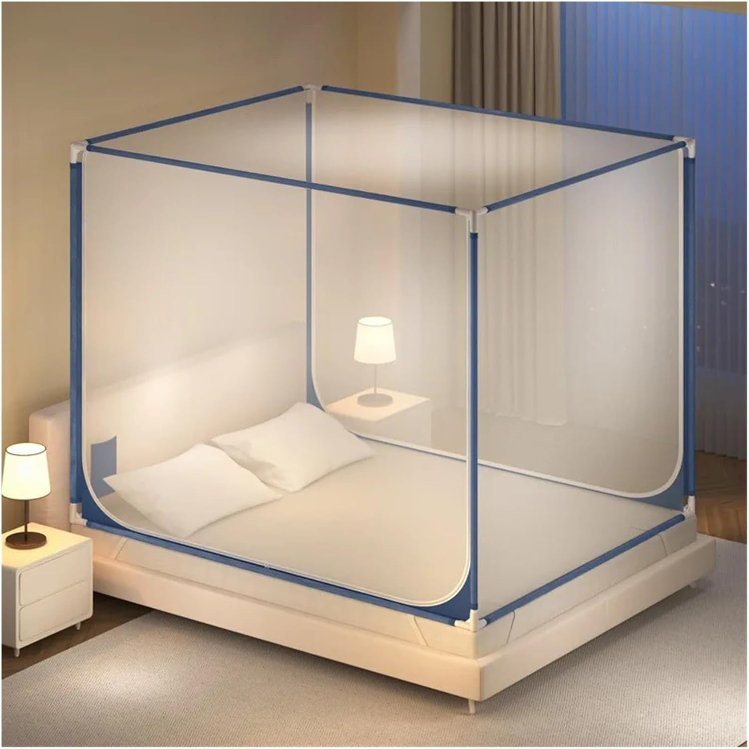 Home Outdoor Universal Net,Bedroom Travel Control 1.5M/1.8M/2.2M(Premium Grey,1.5m (5 feet) Bed)