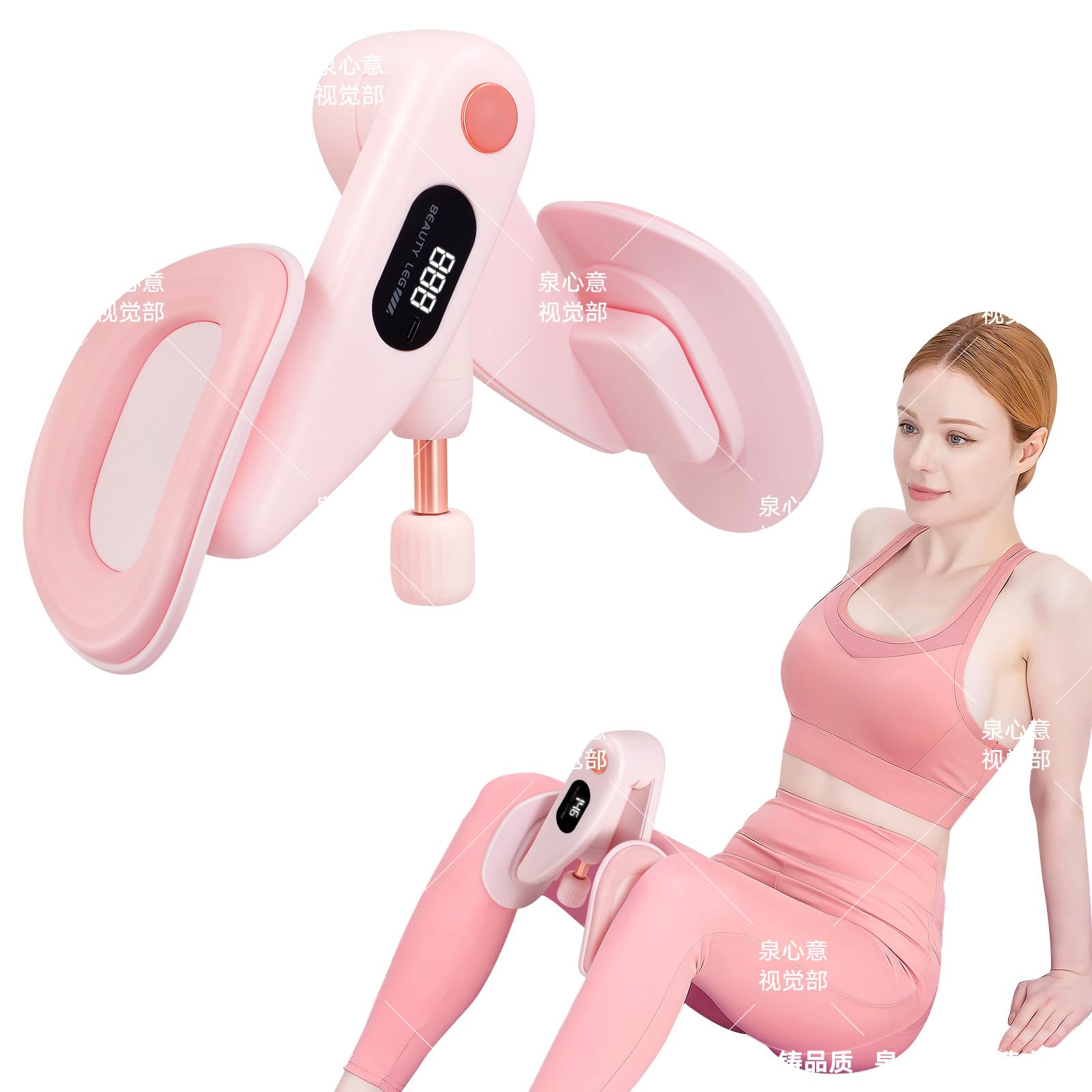 Beckenbodentrainer für Frau, Einstellbarer Widerstand Oberschenkeltrainer, Beckenboden Trainingsgerät mit 360° Drehdesign für Ganzkörpertraining für Zuhause und Postnatale Erholung