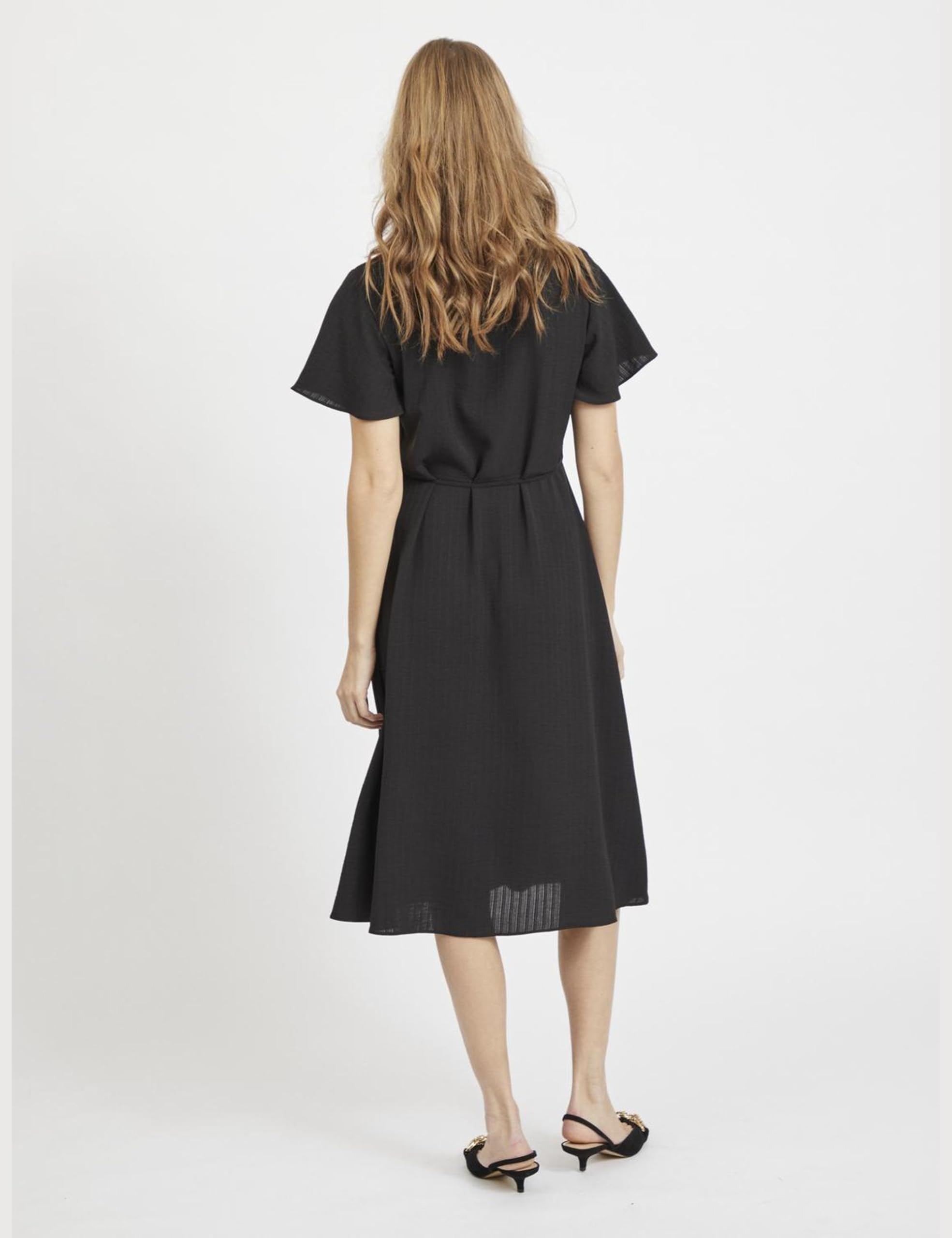 Vila Women's Vilovie S/S Wrap Midi Dress/Su-Noos