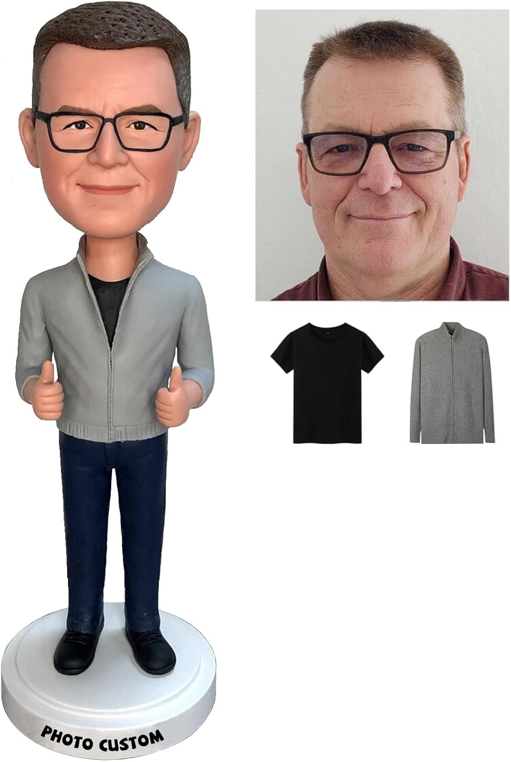 HOLIDAYMAP Personalized Bobblehead, Custom 6/7/8Inch Funny