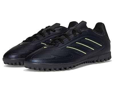 adidas Kids Copa Club Pure 3 Turf Cleats (Little Kid/Big Kid) Kids Shoes Black/Solid Grey/Lucid Lemon : 5 Big Kid M, Synthetic