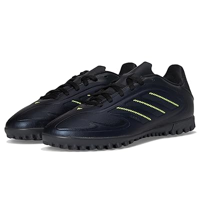 adidas Kids Copa Club Pure 3 Turf Cleats (Little Kid/Big Kid) Kids Shoes Black/Solid Grey/Lucid Lemon
