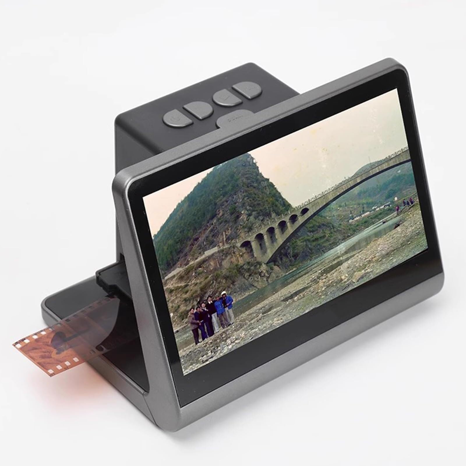 48 MP Film Slide Scanner, All in One Digital Film Scanner, with 7 Inch LCD Screen, Built in 16GB Memory, Negative Into JPEG Photos