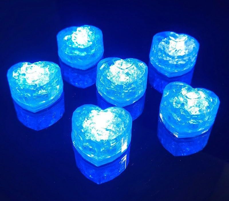 Maimeili 12 Pcs Colorful Led Ice Cubes Sensor Waterproof Ice for Drinks Bar Supplies Halloween Christmas Wedding Home Decoration Party
