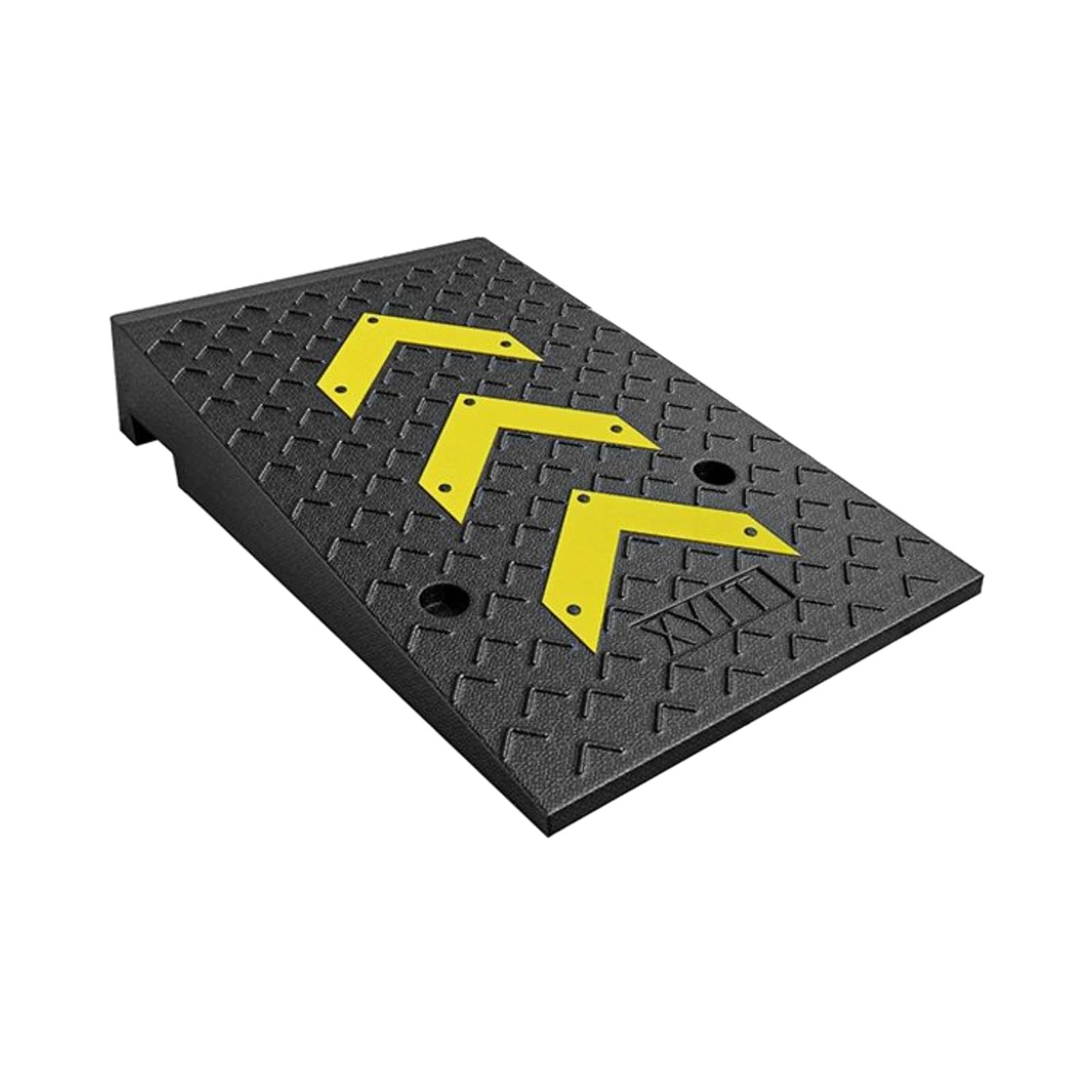 Rampas de umbral de goma resistentes, rampas de movilidad para silla de ruedas para escalones de entrada, ideales para motocicletas y acceso para discapacitados (7.5 pulgadas)