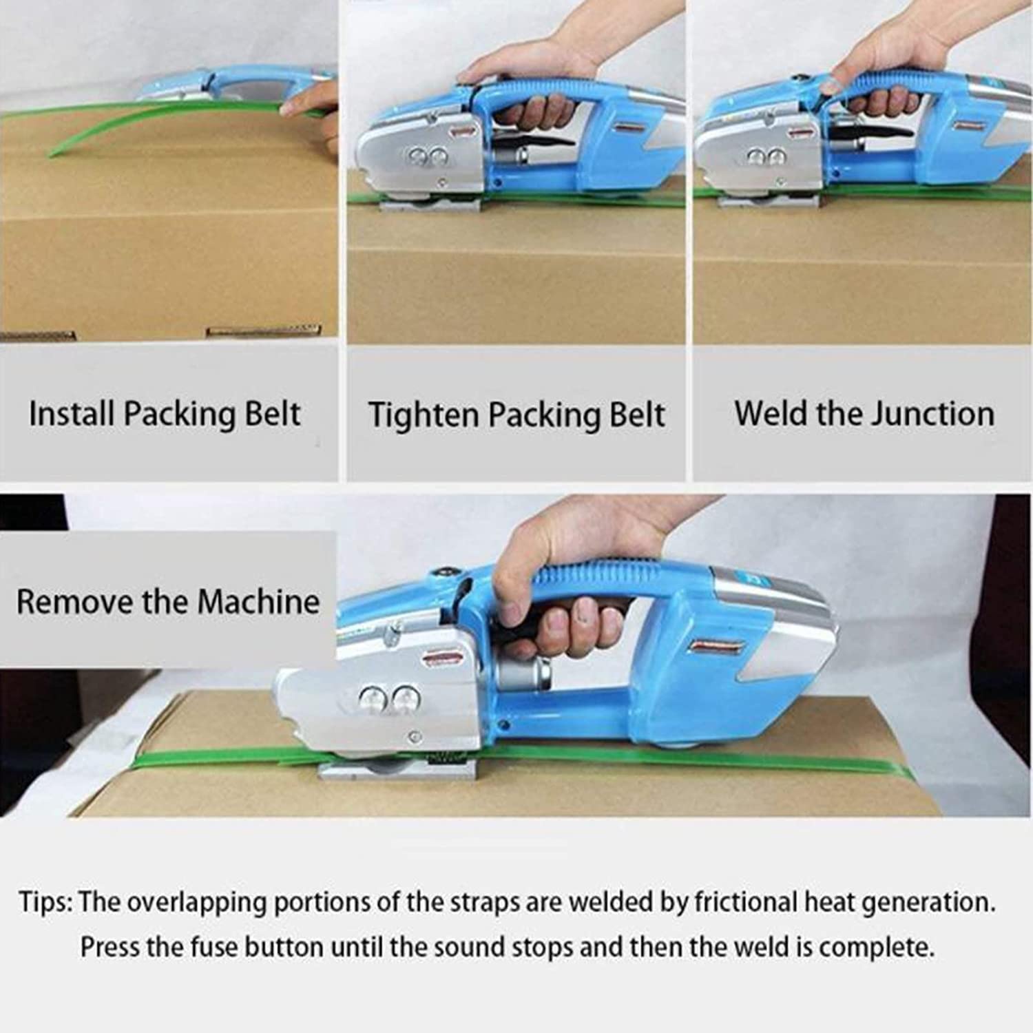 Macchina Elettrica Reggiatrice USA SOLID - Per Nastri PP E PET Da 13-16mm - Foto 8