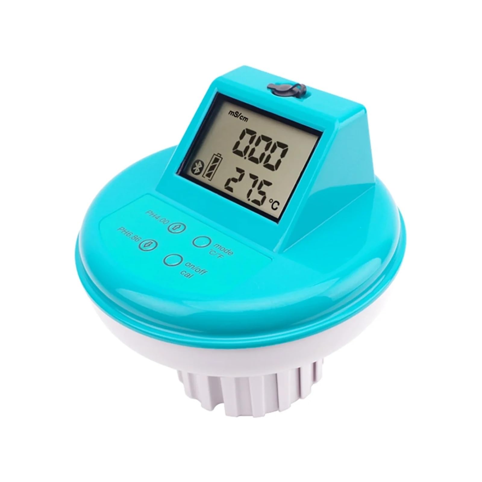 Misuratore di pH, EC, temperatura, ORP, 4 in 1, tester qualità acqua, misuratore conduttività for acquari, piscine, acquacoltura, letture dati APP,Multifunzionale
