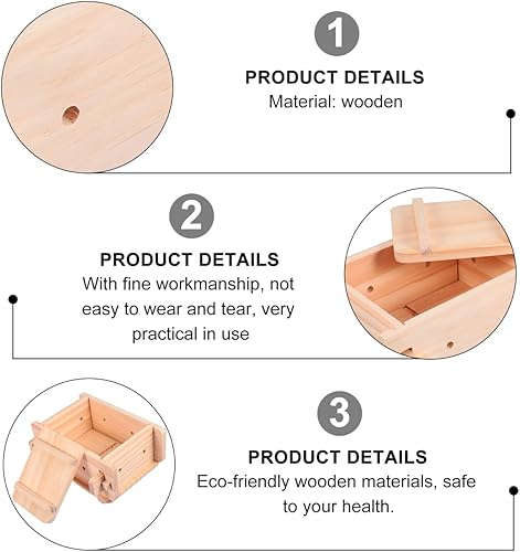 Miniatura 6 de Hemoton Molde de prensa de tofu de madera Máquina para hacer cuajada de soja Máquina para hacer queso Molde de prensa para fabricante de tofu Molde