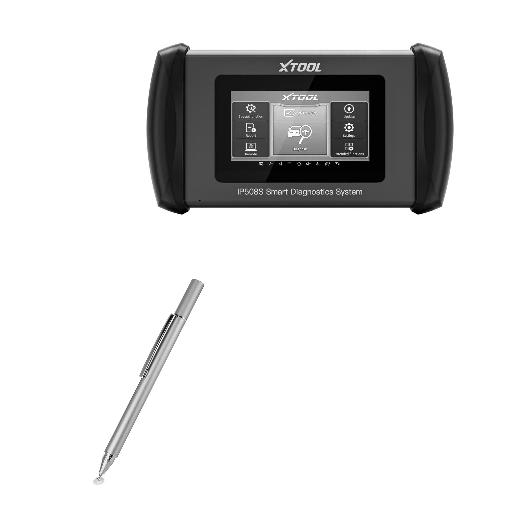 BoxWave Stylus Pen Compatible with XTool Inplus IP508S (5 in) - FineTouch Capacitive Stylus, Super Precise Stylus Pen - Metallic Silver