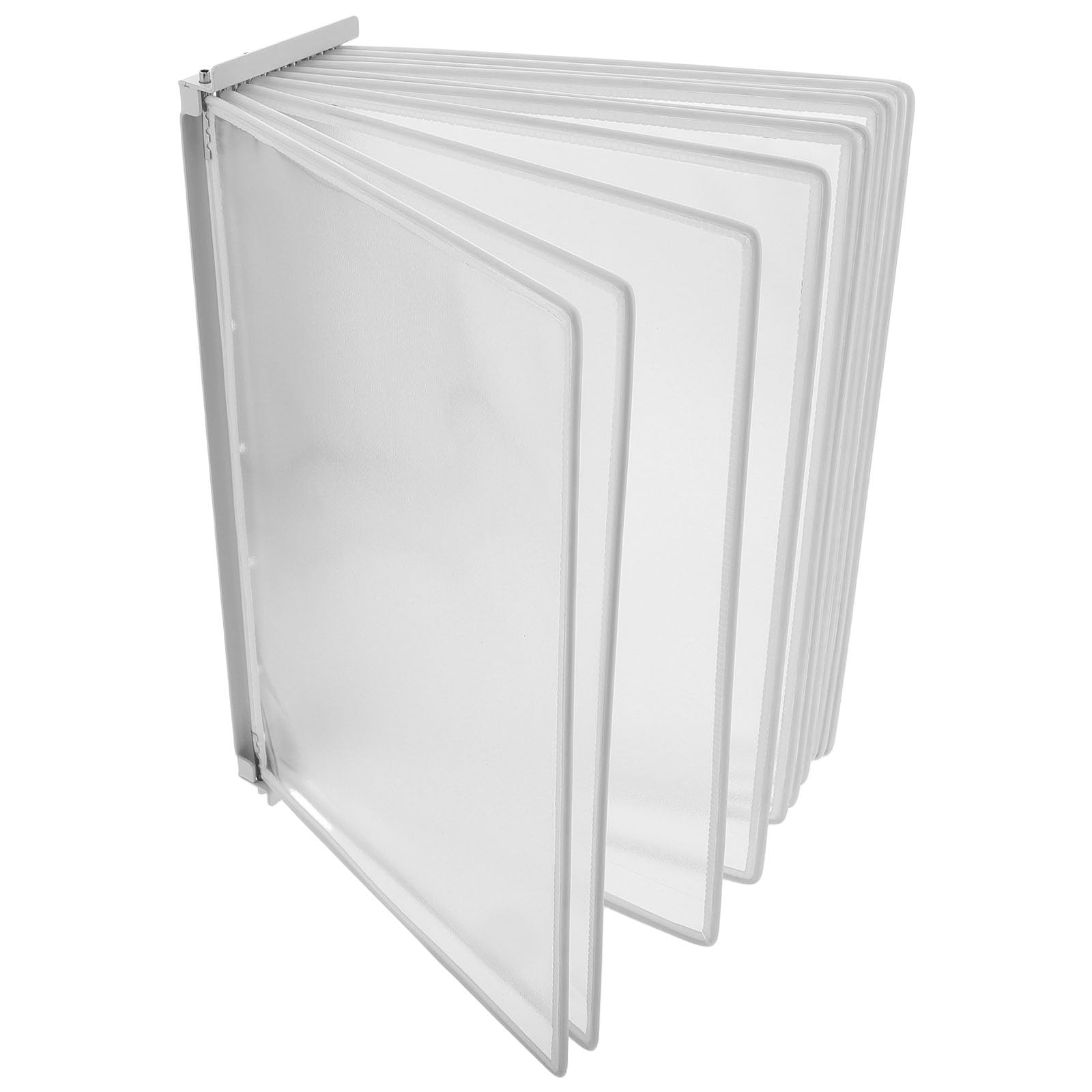 Cabilock Organizador de Archivos de Oficina 10 Bolsillos Transparentes, Carpeta Giratoria Colgante Montada en Pared para Documentos y Almacenamiento