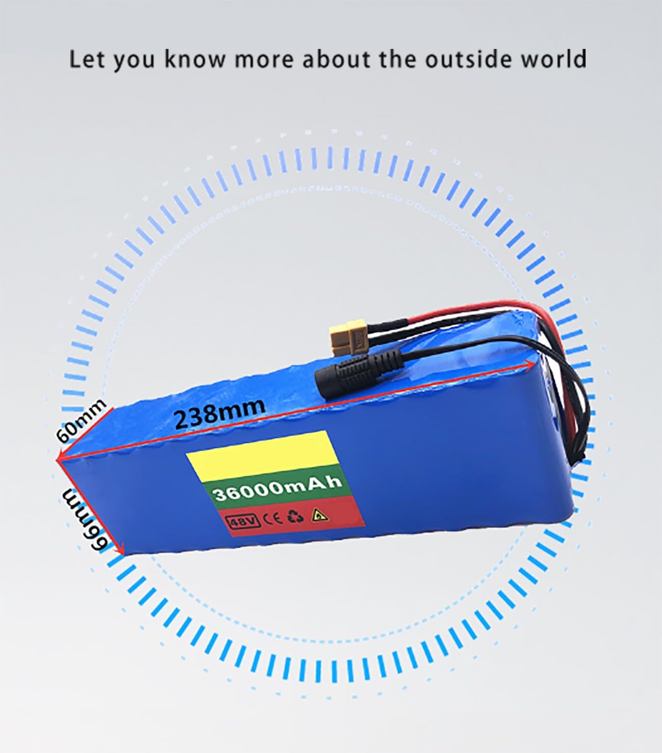 Batteria al litio ricaricabile; batteria ricaricabile portatile; batteria al litio di riserva mobile esterna;batteria ai polimeri portatile potente;batteria per veicoli elettrici A,23.8 * 6 * 6.6cm