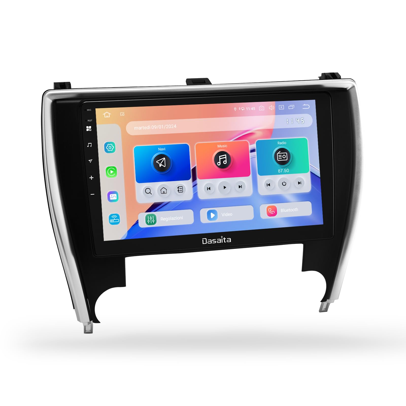 Dasaita 6GB+64GB Car Radio for Toyota Camry 2015-2017, 10.2" QLED Touchscreen, Wireless CarPlay & Android Auto, Android 13 OS, 4G LTE/5G WiFi, GPS Navigation, Fast Boot