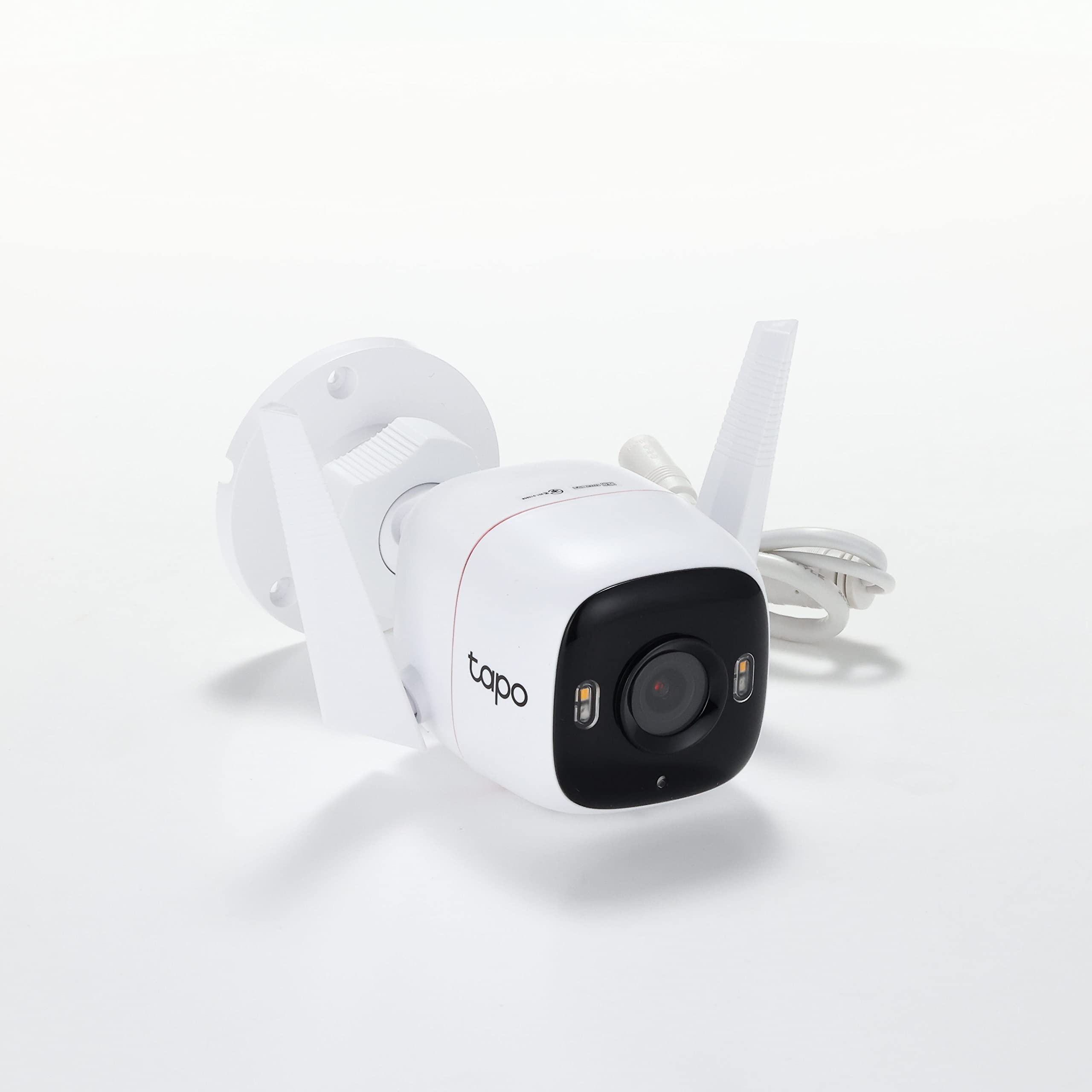 Tapo TP-Link C320WS - Cámara Vigilancia WiFi Exterior/Interior, 2k,Resolución QHD 4MP, Visión Nocturna a Color, Notificaciones en Tiempo Real, IP66 Prueba de Agua, Compatible con Alexa, Blanco