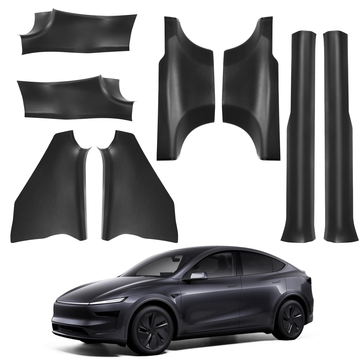 Arcoche Door Sill Protector for Tesla Model Y 2025 2026 Juniper | 8 pcs Front and Rear Door Sill Protectors Dirt Resistant and Easy to Clean