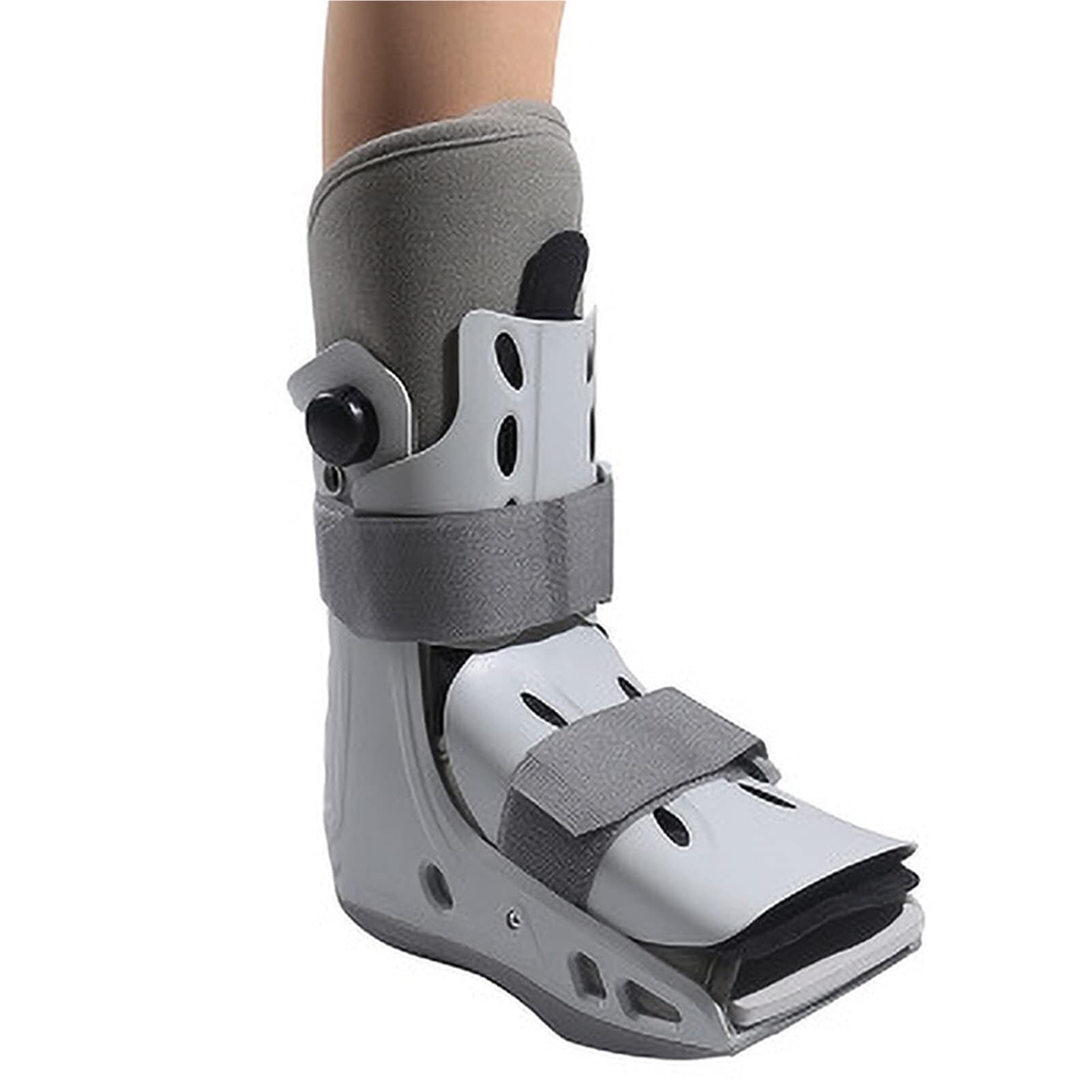 Botas for caminar for fracturas Soporte de correa de ortesis transpirable Férula plantar for lesiones de tobillo y pie Cirugía Esguince de tobillo Pies izquierdo y derecho Blanco