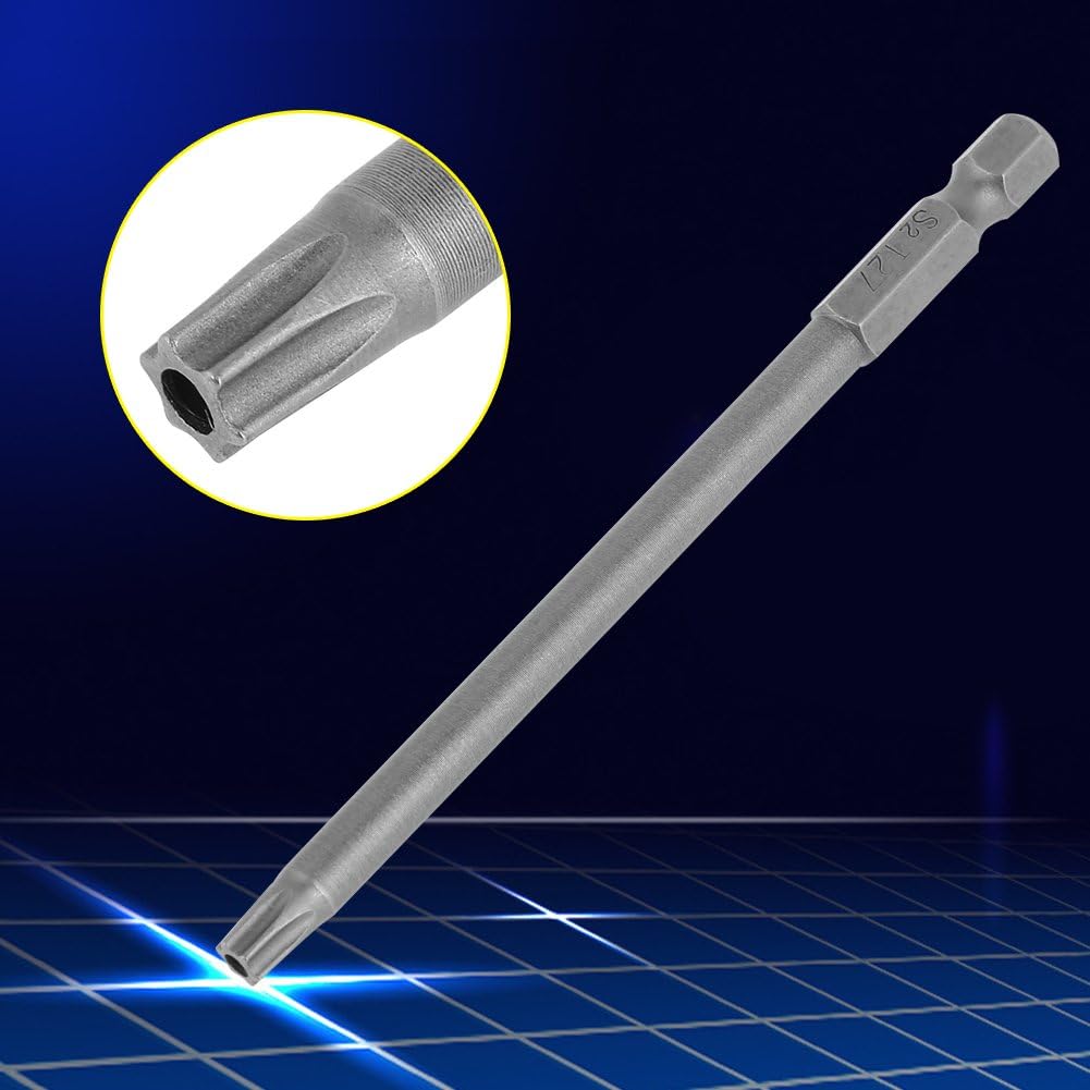 Torx Long Screwdriver Set, Security Torx Screwdriver Set, 10 Pcs Alloy Steel Star Screwdriver Set, Slotted Screwdriver Bit Set for Repairing Computer Camera Eyeglasses
