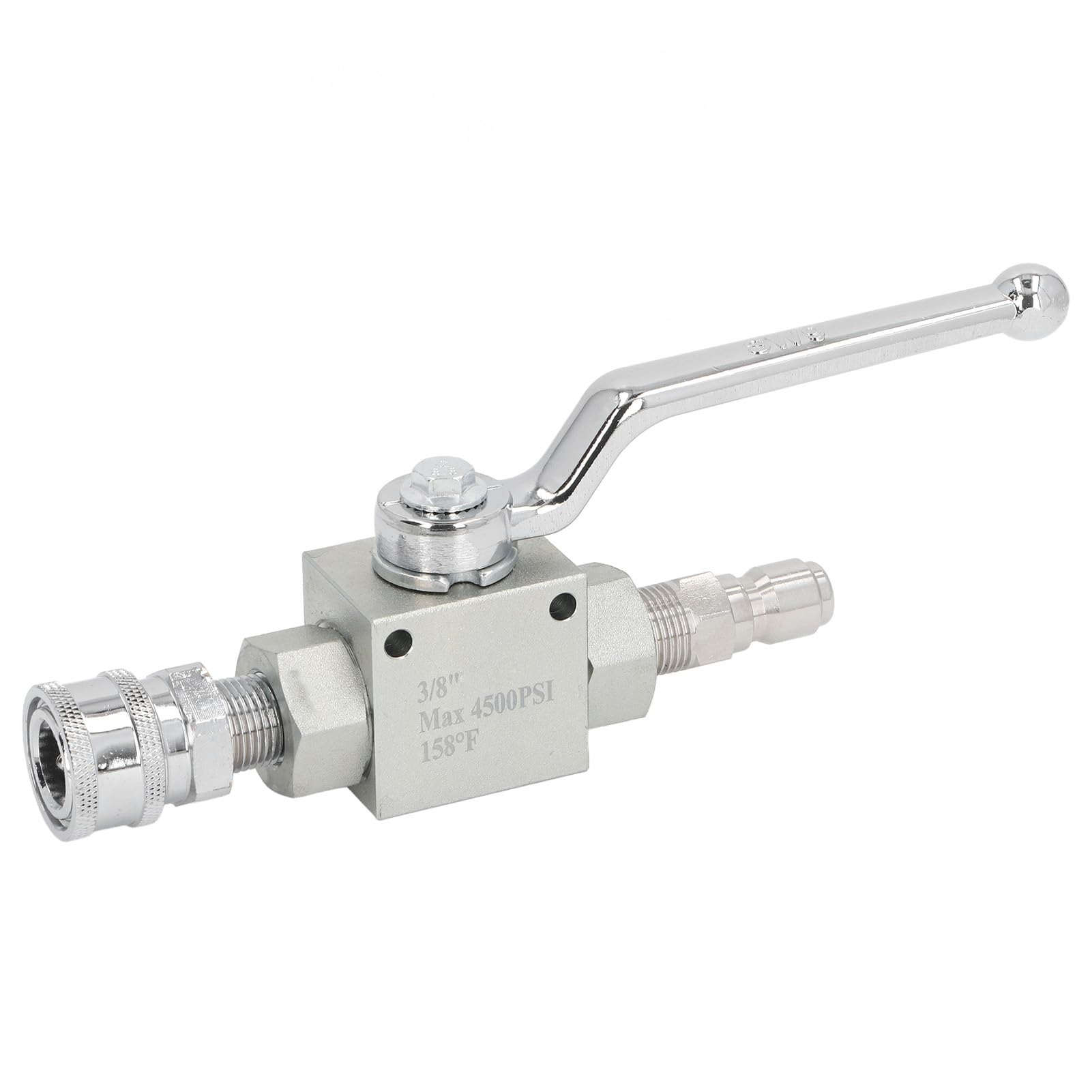 Zestaw zaworów do zaworu pralki pod wysokim ciśnieniem Trwałe aluminiowe stal ze stali nierdzewnej Szybkie połączenie wyłączenie 4500 psi dla urządzeń do czyszczenia pod wysokim