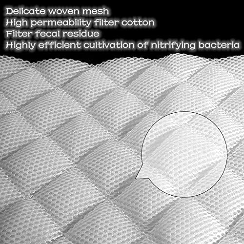 SHUNTING Filter for Aquarium Fish Tank Cartridge Filter Sponge Filter Media Pad, for Aquarium Fish Tank Canister Filter(H:3/4×W:4.73×L:9.85ft)