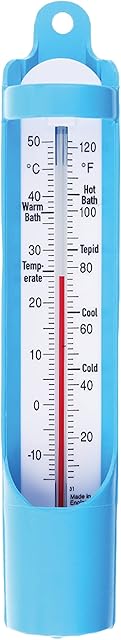 Bath Thermometer 230 mm - Scoop Sampling Water Temperature Thermometer for Baby, Elderly, Kids - Easy to use Water Thermometer to Monitor Bathing Temperature