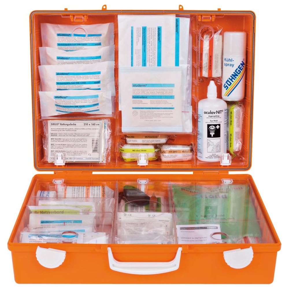 SÖHNGEN Botiquín de primeros auxilios SPECIAL Metalurgia B400xH300xT150ca.mm naranja