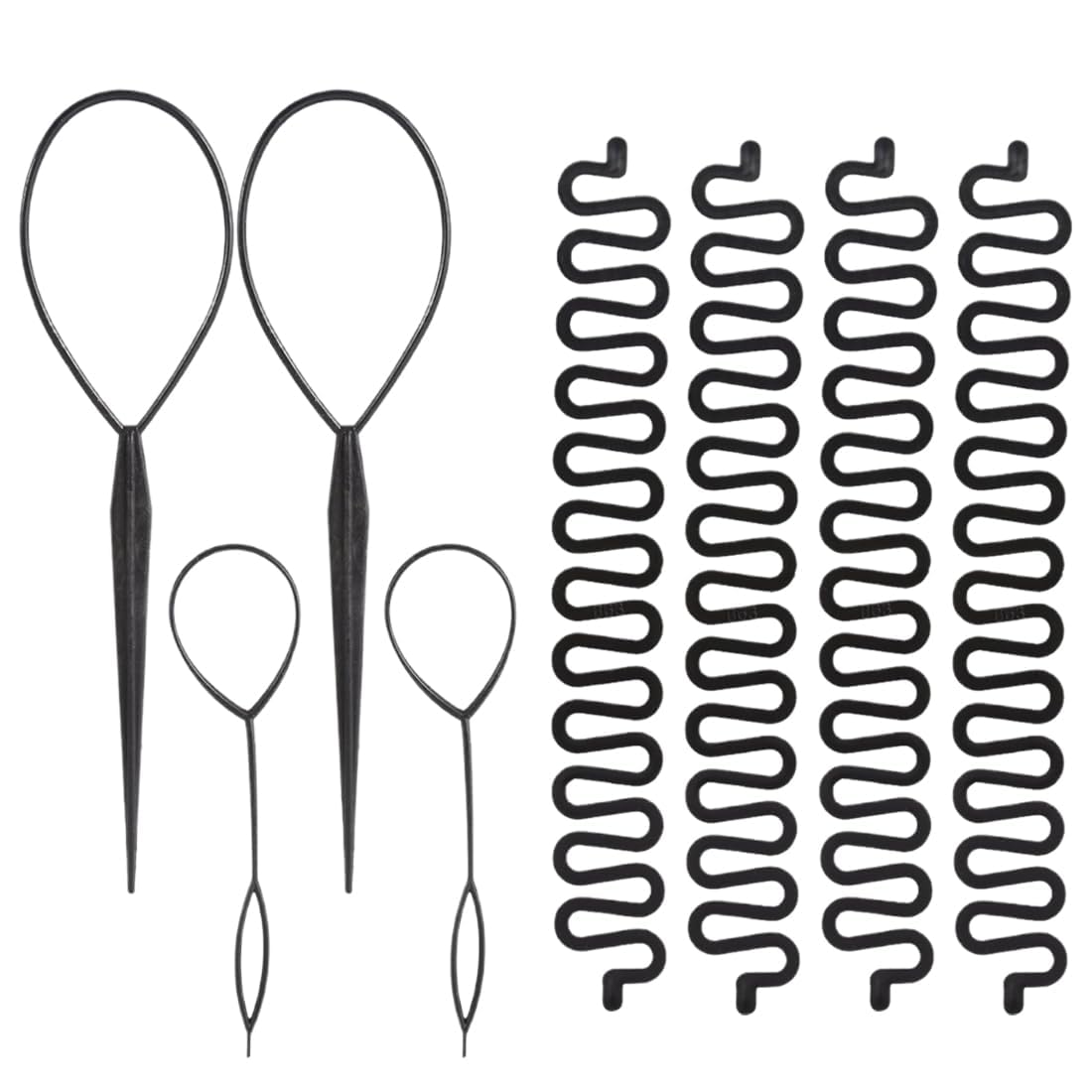 8 strumenti per trecce da donna, strumenti per trecce francesi millepiedi,strumento per chignon fermagli per acconciature francesi
