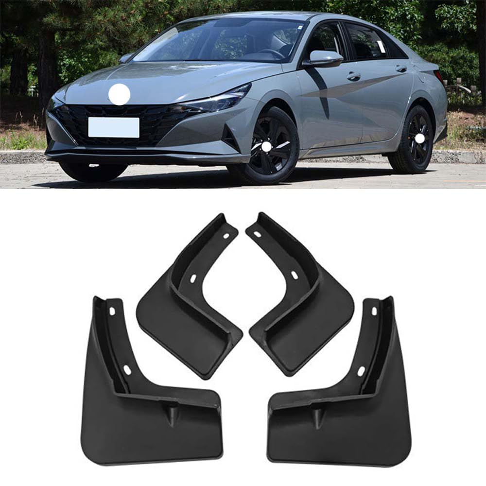 RJQXZXGQ Car Mud Flaps, for Hyundai Elantra 2021 Front & Rear Car Mud Flaps, Splashproof Tough Auto Splash Guards Fenders