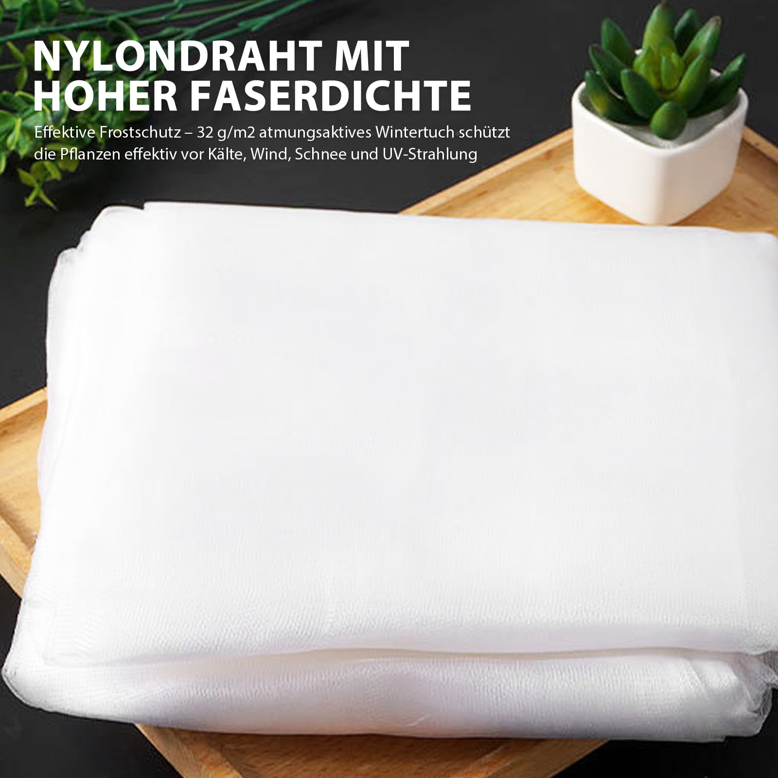 Toison Non-tissée D'hiver Pour Plantes - 3 X 10 M - 32 G/m² - Protection Hivernale Et Protection Contre Le Gel, Protection Des Plantes Contre Le Froid, Les Oiseaux, Idéale Pour Parterres