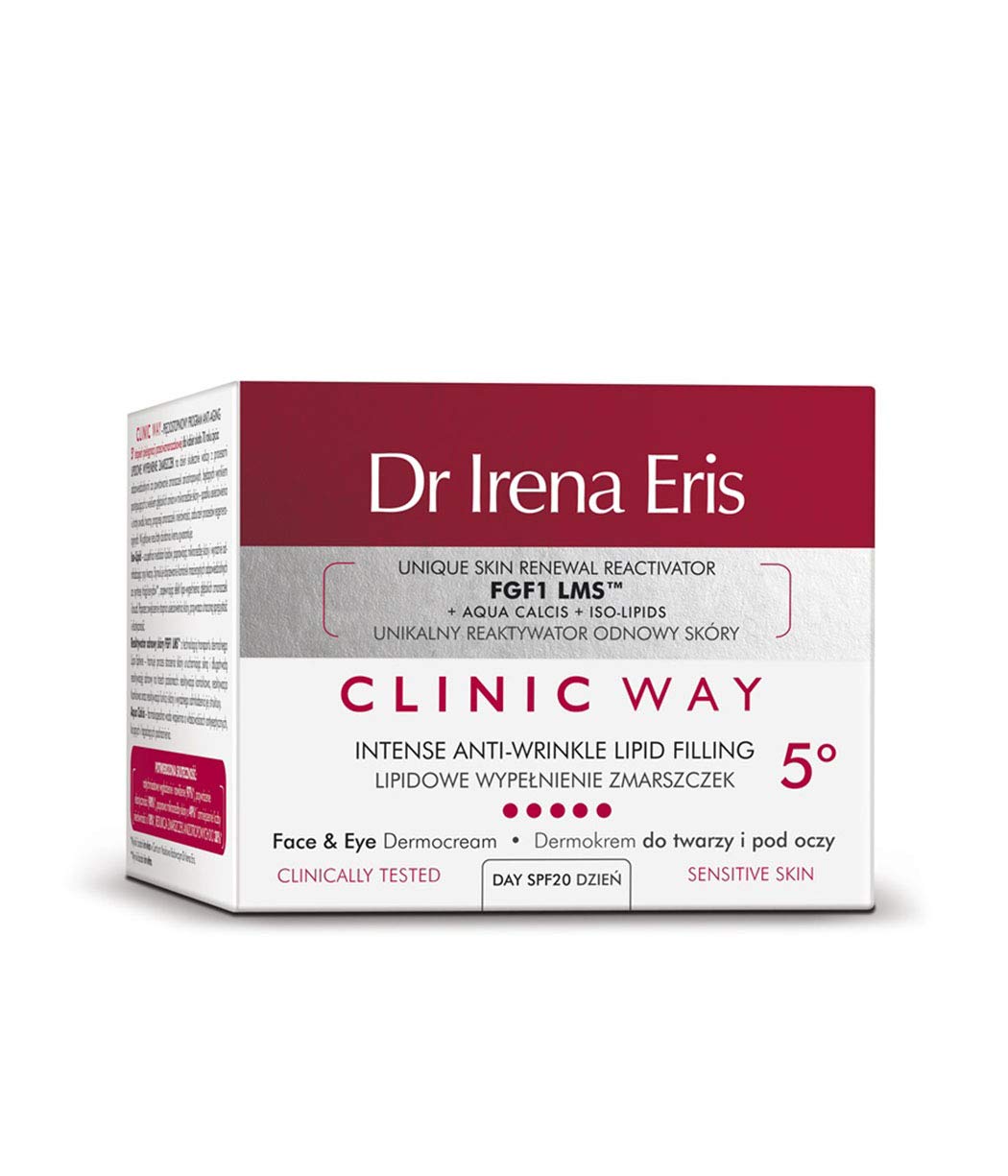 Dr Irena ErisClinic Way - Intense Anti-Wrinkle LIPID Filling FACE &Eye DERMOCREAM 5° Day Cream - 50 ml