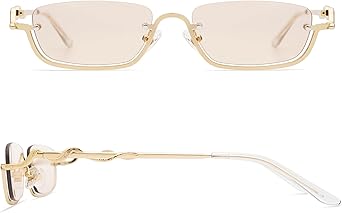 Y2K Snake Sunglasses for Women Men Narrow Rectangular Y2k Chic Sunnies AP3649