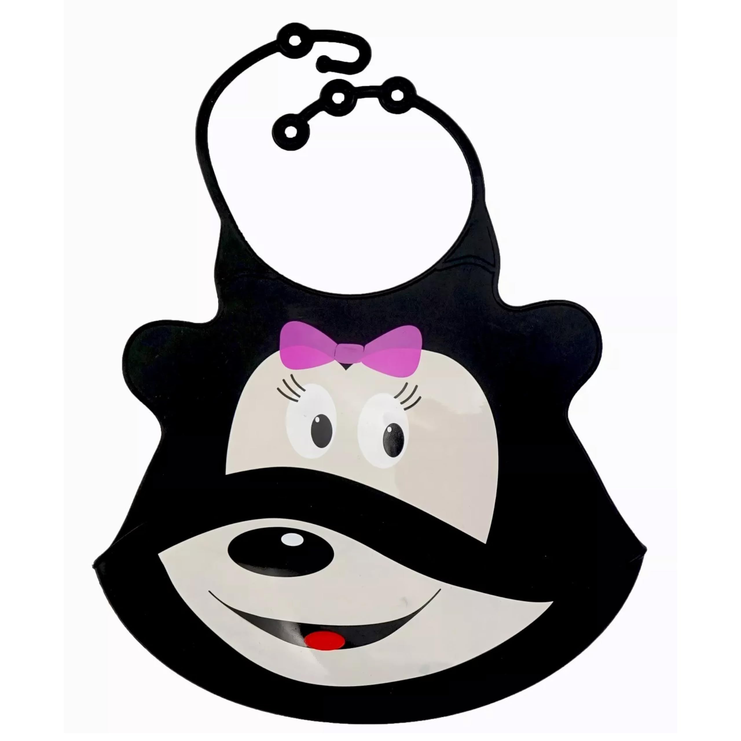 HOVUK Black Silicone Baby Bibs for Eating, 27cm Adjustable Toddler Weaning Bib, BPA Free No Messy Wide Food Catcher Pocket, Dishwasher Safe Waterproof Bib Unisex (6-36 Months)